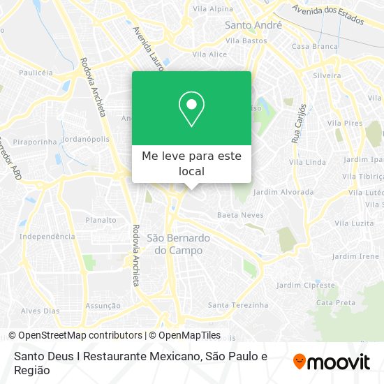 Santo Deus I Restaurante Mexicano mapa