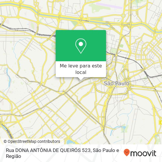 Rua DONA ANTÔNIA DE QUEIRÓS 523 mapa