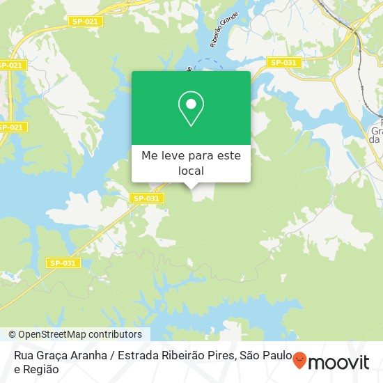 Rua Graça Aranha / Estrada Ribeirão Pires mapa