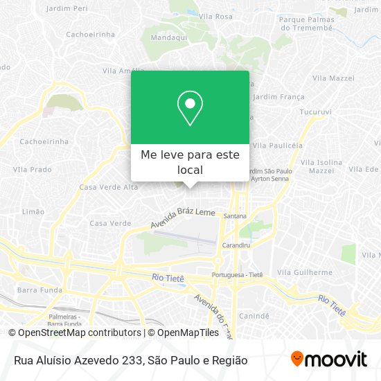 Rua Aluísio Azevedo  233 mapa