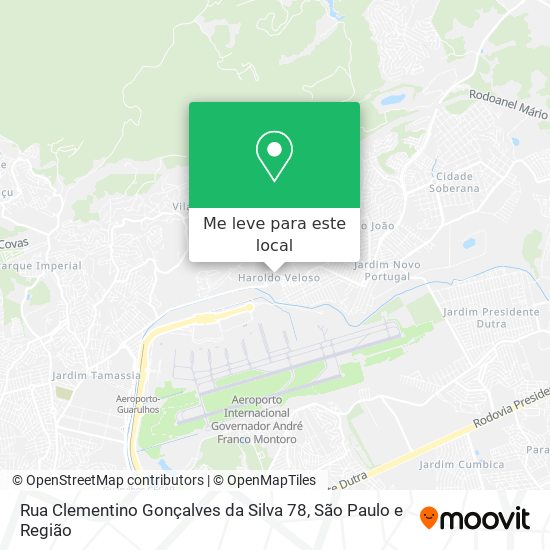 Rua Clementino Gonçalves da Silva 78 mapa