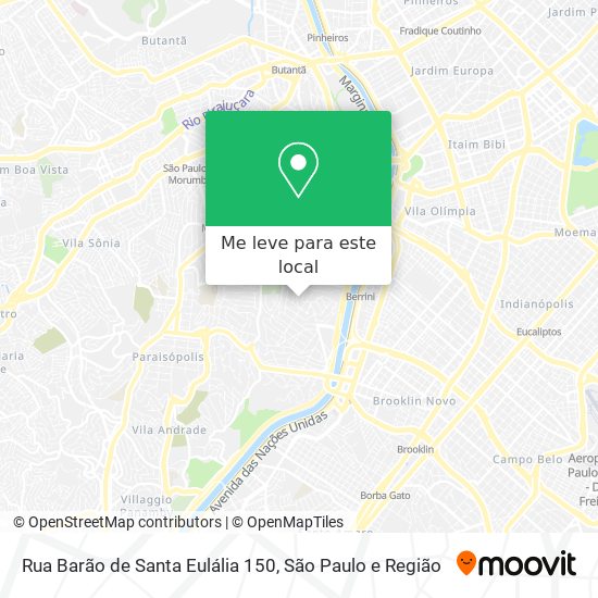 Rua Barão de Santa Eulália 150 mapa