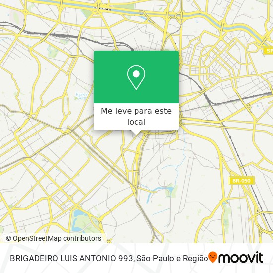 BRIGADEIRO LUIS ANTONIO 993 mapa