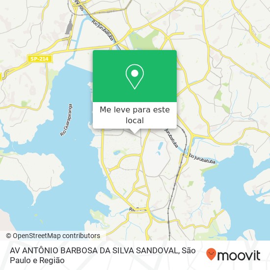 AV ANTÔNIO BARBOSA DA SILVA SANDOVAL mapa