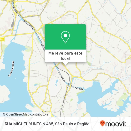 RUA MIGUEL YUNES N  485 mapa