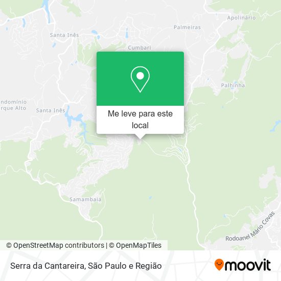 Serra da Cantareira mapa