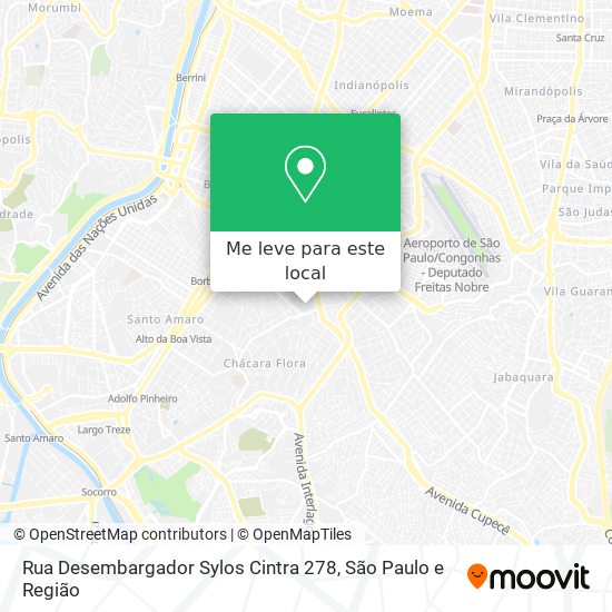 Rua Desembargador Sylos Cintra 278 mapa