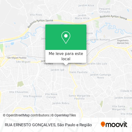 RUA ERNESTO GONÇALVES mapa