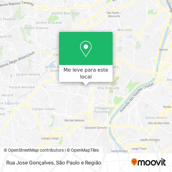 Rua Jose Gonçalves mapa
