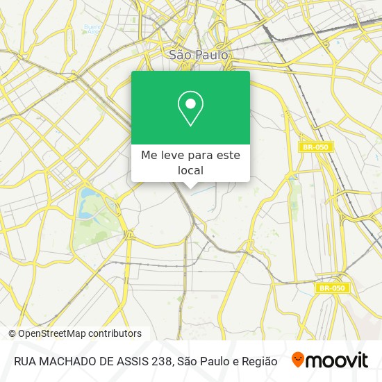 RUA MACHADO DE ASSIS  238 mapa