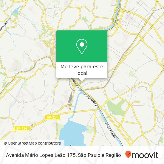 Avenida Mário Lopes Leão 175 mapa