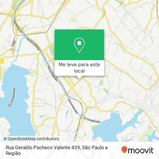 Rua Geraldo Pacheco Valente 439 mapa