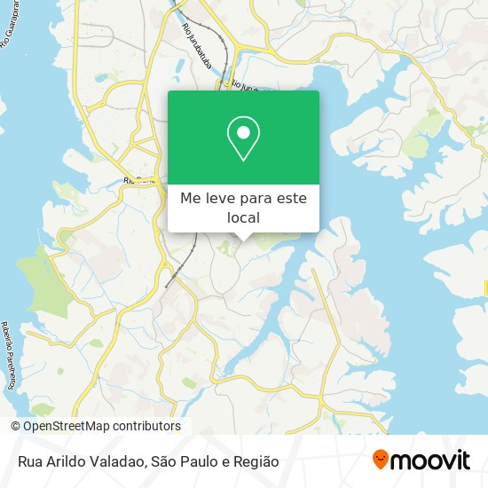 Rua Arildo Valadao mapa