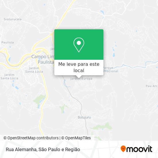 Rua Alemanha mapa