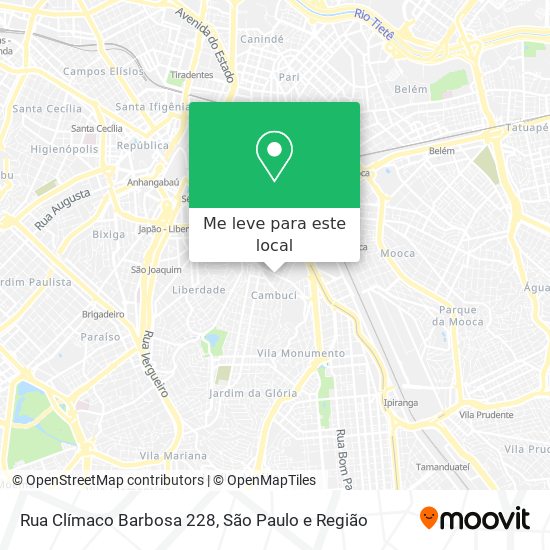 Rua Clímaco Barbosa 228 mapa