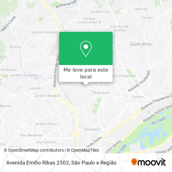 Avenida Emílio Ribas 2302 mapa