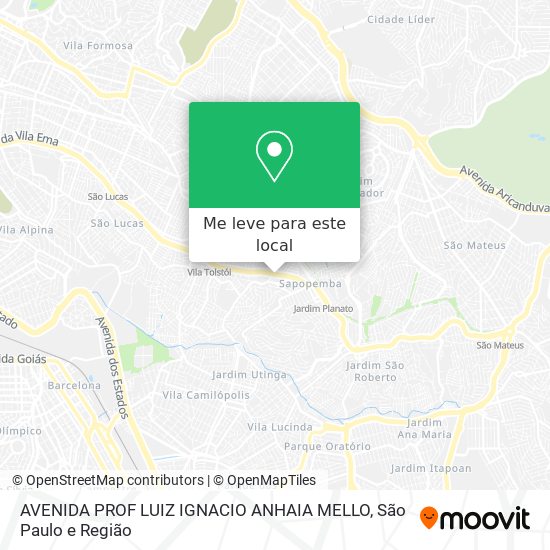 AVENIDA PROF LUIZ IGNACIO ANHAIA MELLO mapa
