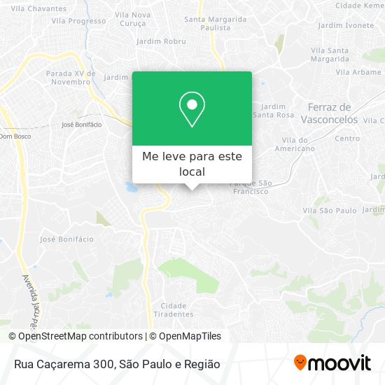 Rua Caçarema 300 mapa