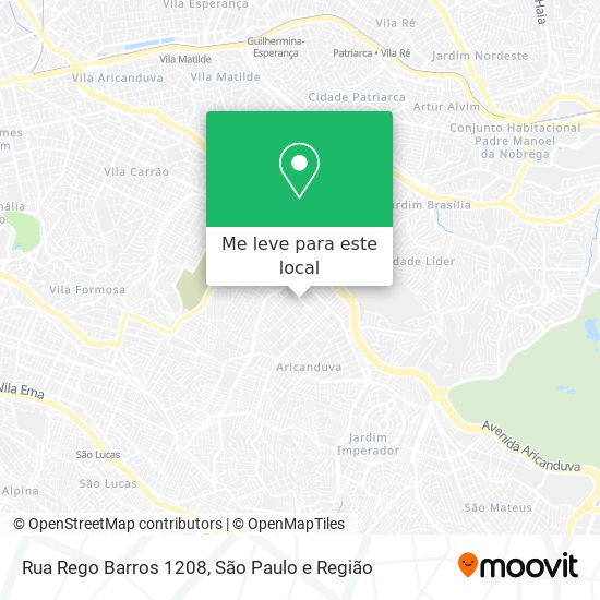 Rua Rego Barros  1208 mapa