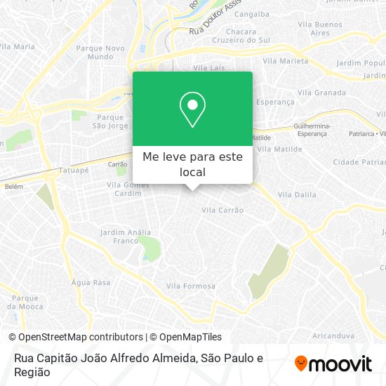 Rua Capitão João Alfredo Almeida mapa