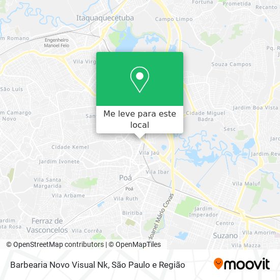Barbearia Novo Visual Nk mapa