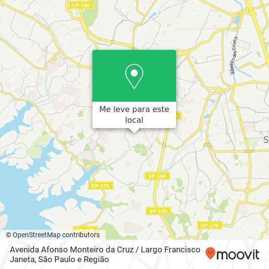 Avenida Afonso Monteiro da Cruz / Largo Francisco Janeta mapa