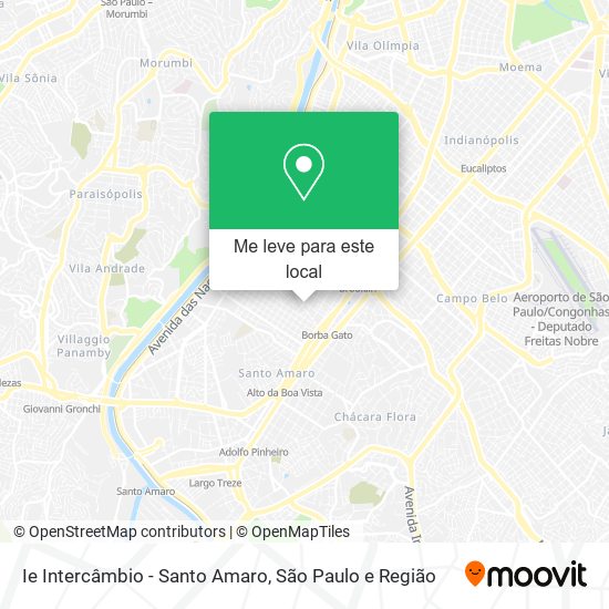 Ie Intercâmbio - Santo Amaro mapa