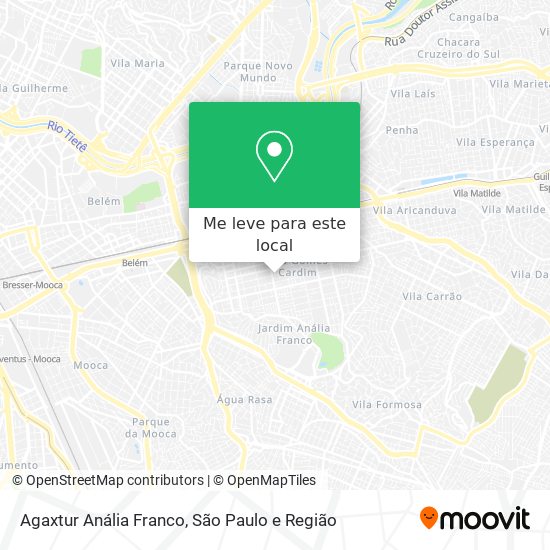 Agaxtur Anália Franco mapa