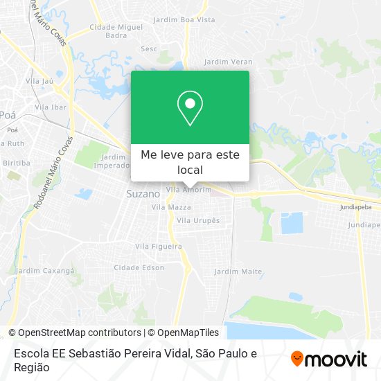 Escola EE Sebastião Pereira Vidal mapa