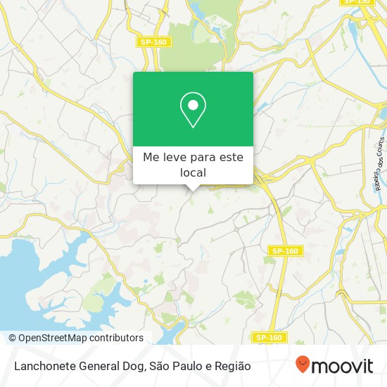 Lanchonete General Dog mapa