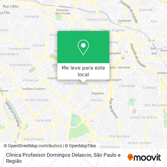 Clinica Professor Domingos Delascio mapa
