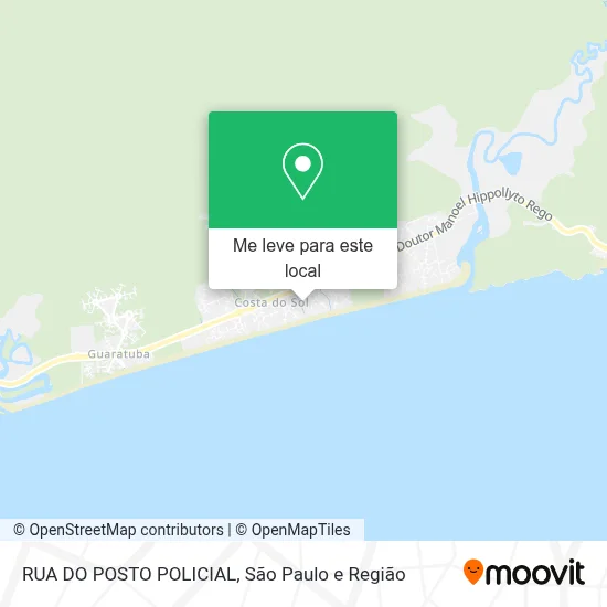 RUA DO POSTO POLICIAL mapa