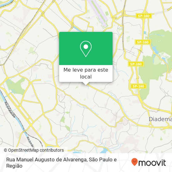 Rua Manuel Augusto de Alvarenga mapa