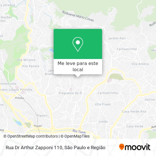 Rua Dr  Arthur Zapponi  110 mapa