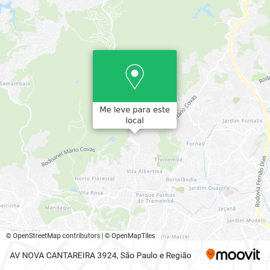 AV NOVA CANTAREIRA 3924 mapa