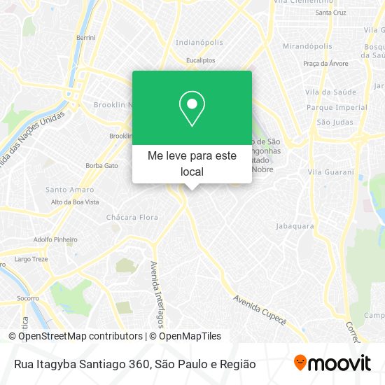 Rua Itagyba Santiago  360 mapa