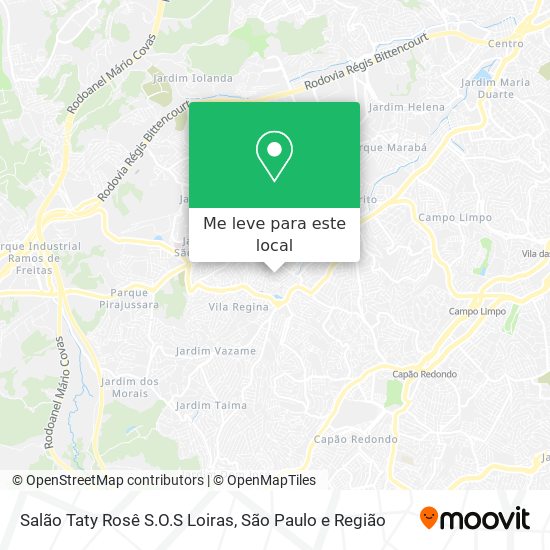 Salão Taty Rosê S.O.S Loiras mapa