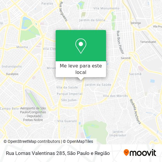 Rua Lomas Valentinas 285 mapa