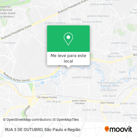RUA 3 DE OUTUBRO mapa