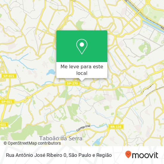 Rua Antônio José Ribeiro 0 mapa