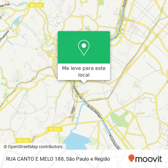 RUA CANTO E MELO  188 mapa