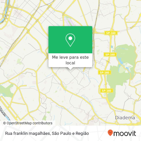 Rua franklin magalhães mapa