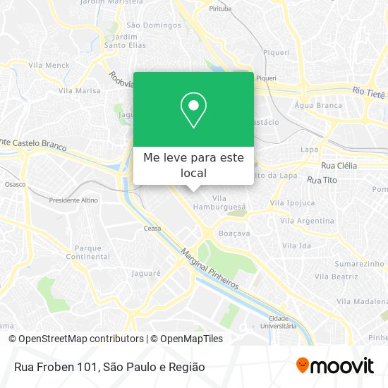 Rua Froben 101 mapa