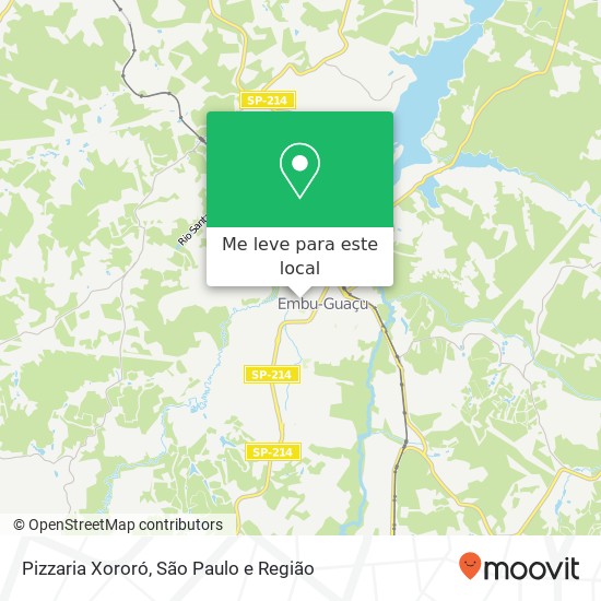 Pizzaria Xororó mapa