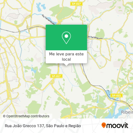 Rua João Grecco  137 mapa