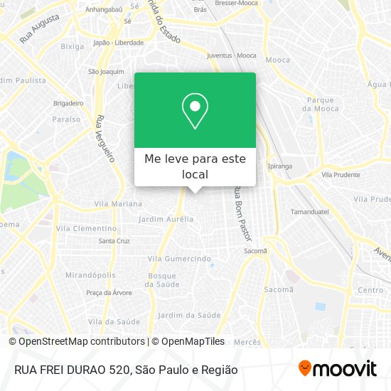 RUA FREI DURAO 520 mapa