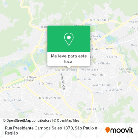 Rua Presidente Campos Sales  1370 mapa