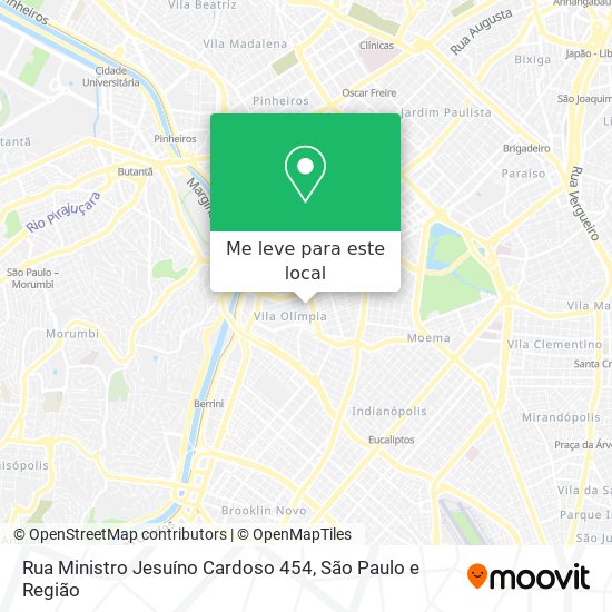 Rua Ministro Jesuíno Cardoso 454 mapa