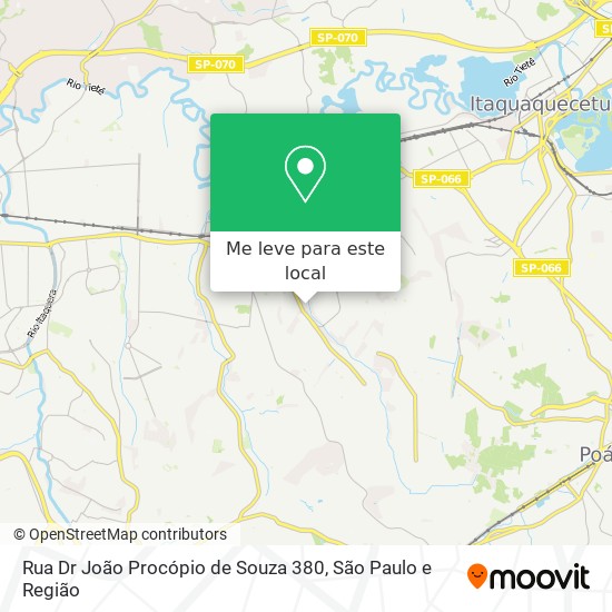 Rua Dr  João Procópio de Souza 380 mapa