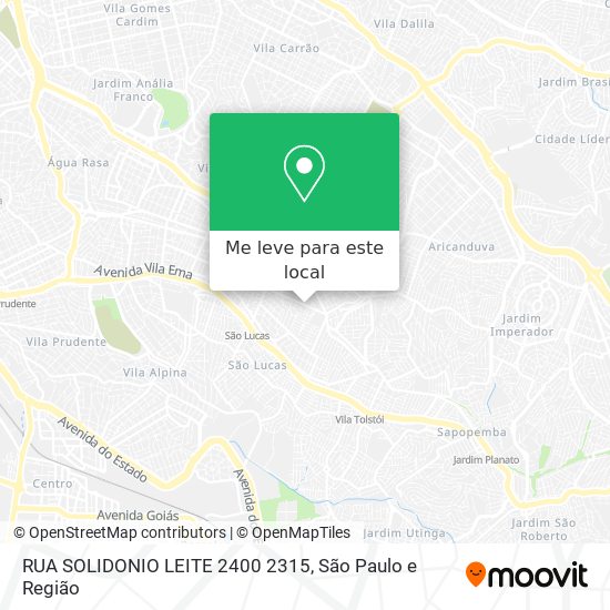 RUA SOLIDONIO LEITE 2400 2315 mapa